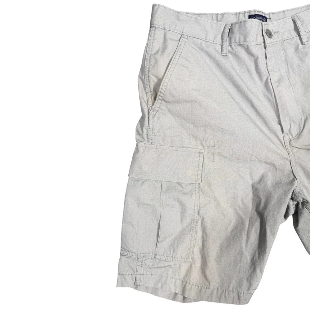 Levi's Cargo Shorts Mens 34 Gray Ripstop Utility Hiking Tactical Casual‎